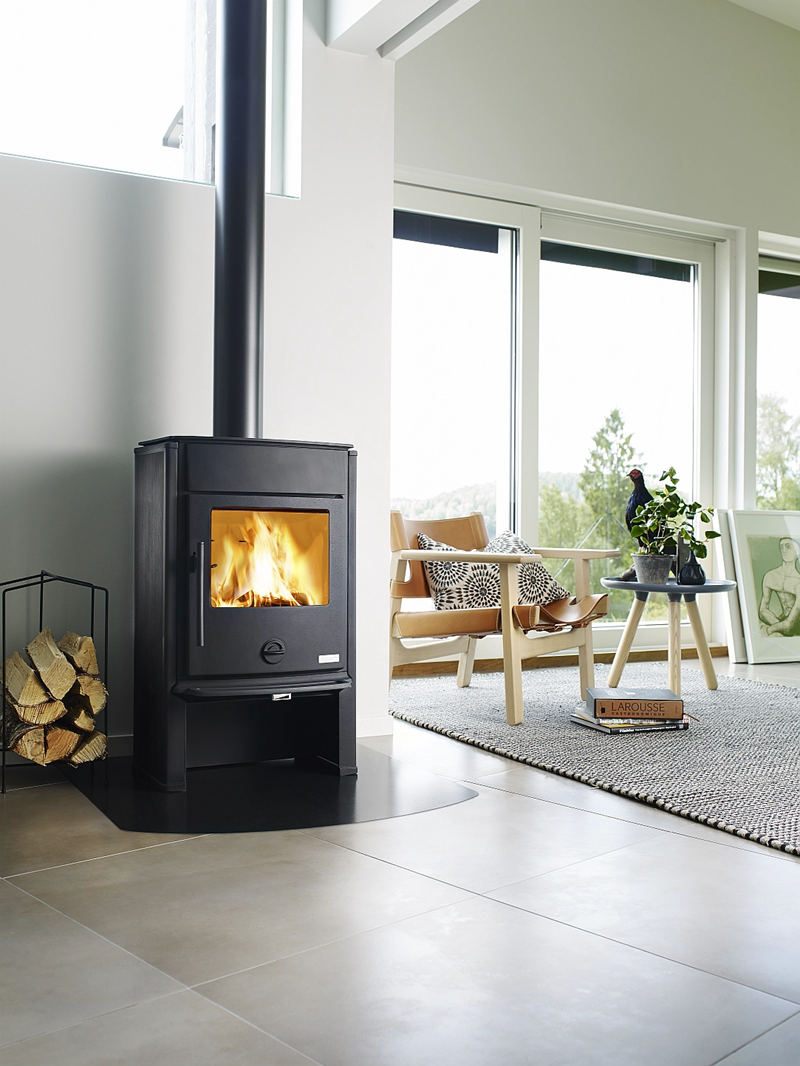 Josef Davidssons Oden 6300 Konvektion Kaminofen aus Gusseisen